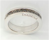 Anello Diadema Uomo in Oro Diamante 0.63 Ct D0802X2XBN-14 - D0802X2XBN-16